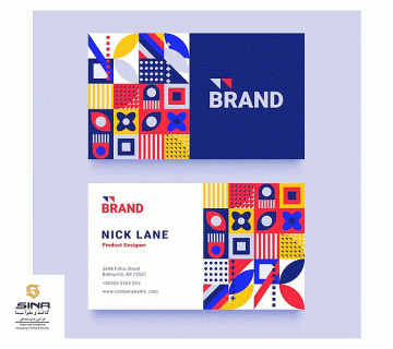 طراحی کارت ویزیت رنگی